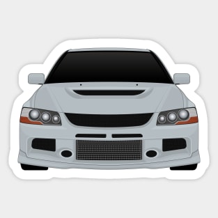 Evo IX Silver Sticker